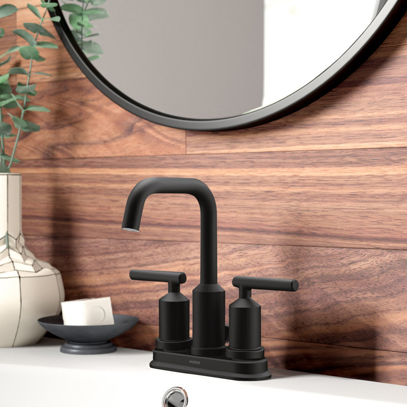 6150 Moen Gibson Centerset Bathroom Faucet with Drain Assembly